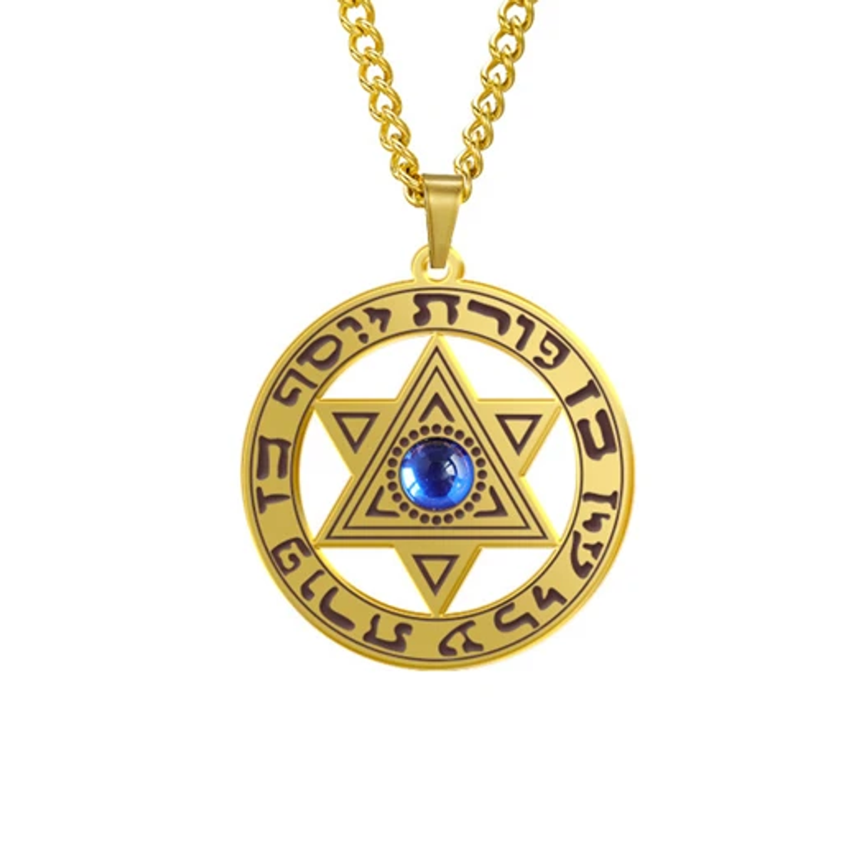 שרשרת מגן דוד לגבר זהב, תמונת מוצר 2